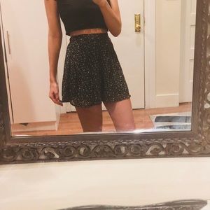 Flowy, floral skirt.